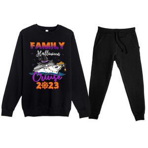 Halloween Cute Boo Cruise Squad Family Outfits Cruising Crew Great Gift Premium Crewneck Sweatsuit Set