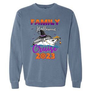 Halloween Cute Boo Cruise Squad Family Outfits Cruising Crew Great Gift Garment-Dyed Sweatshirt