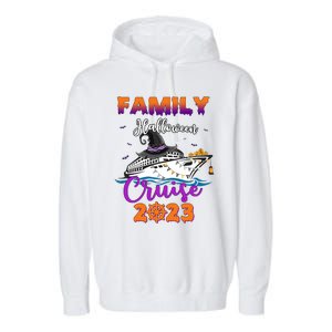 Halloween Cute Boo Cruise Squad Family Outfits Cruising Crew Great Gift Garment-Dyed Fleece Hoodie