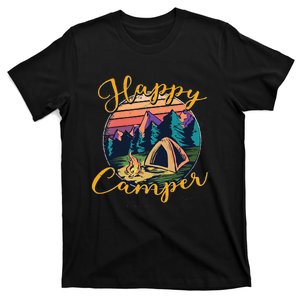 Happy Camper Birthday Party Gift Camping Fan T-Shirt