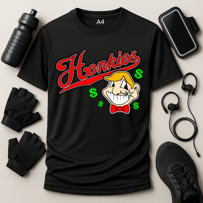 Honkies Caucasians Baseball Cooling Performance Crew T-Shirt