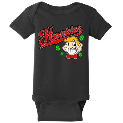 Honkies Caucasians Baseball Baby Bodysuit