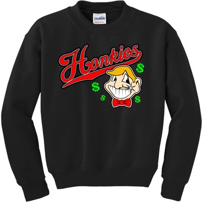 Honkies Caucasians Baseball Kids Sweatshirt