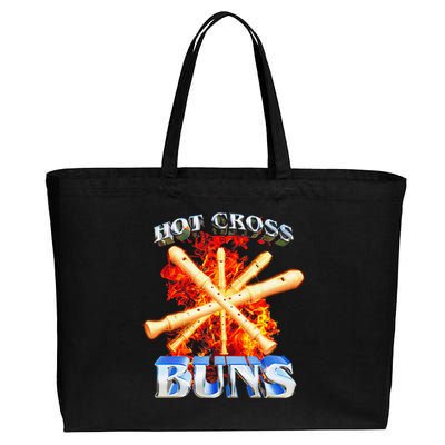 Hot Cross Buns Cotton Canvas Jumbo Tote