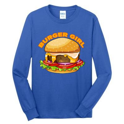 Hamburger Cheeseburger Burger Funny Fast Food Meaningful Gift Tall Long Sleeve T-Shirt