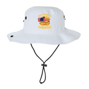 Hamburger Cheeseburger Camera Say Double Cheese Gift Legacy Cool Fit Booney Bucket Hat