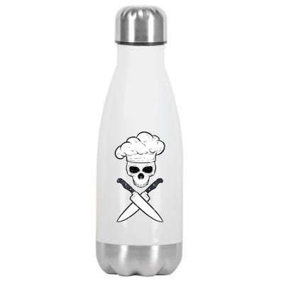 Head Chef Cook Catering Culinary School Cookery Set Foodie Gift Stainless Steel Insulated Water Bottle