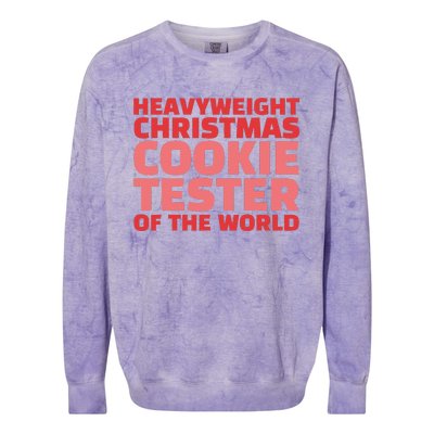 Heavyweight Christmas Cookie Tester Of The World Colorblast Crewneck Sweatshirt