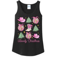 Howdy Christmas Coquette Bow Xmas Tree Western Country Ladies Essential Tank