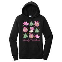 Howdy Christmas Coquette Bow Xmas Tree Western Country Women's Pullover Hoodie