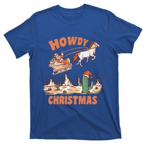 Howdy Christmas Cowboy Funny Santa Western Xmas Pajamas Gift T-Shirt