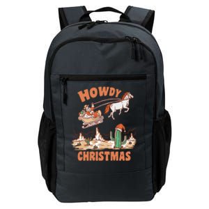 Howdy Christmas Cowboy Funny Santa Western Xmas Pajamas Gift Daily Commute Backpack