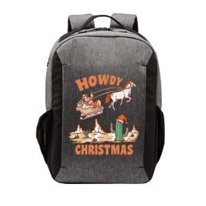 Howdy Christmas Cowboy Funny Santa Western Xmas Pajamas Gift Vector Backpack