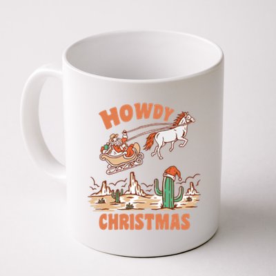 Howdy Christmas Cowboy Funny Santa Western Xmas Pajamas Gift Coffee Mug