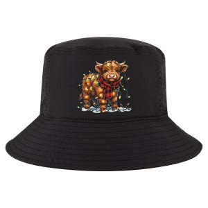 Highland Cow Christmas Xmas Santa Baby Wooly Farm Animal Cool Comfort Performance Bucket Hat