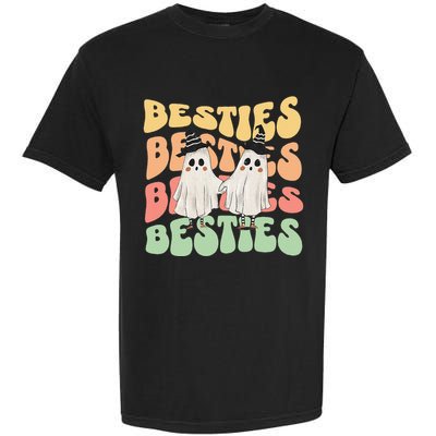Halloween Couples Costume For Best Friends Besties Ghosts Garment-Dyed Heavyweight T-Shirt