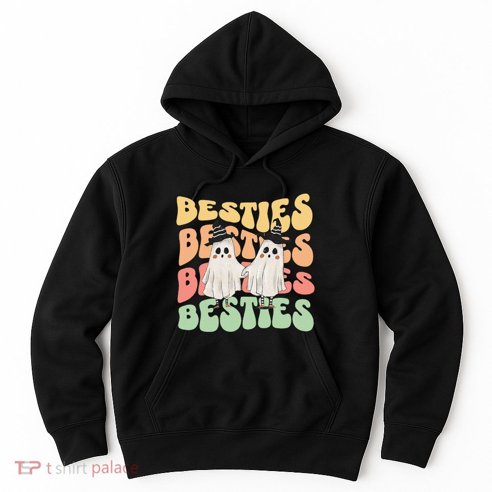 Halloween Couples Costume For Best Friends Besties Ghosts Hoodie