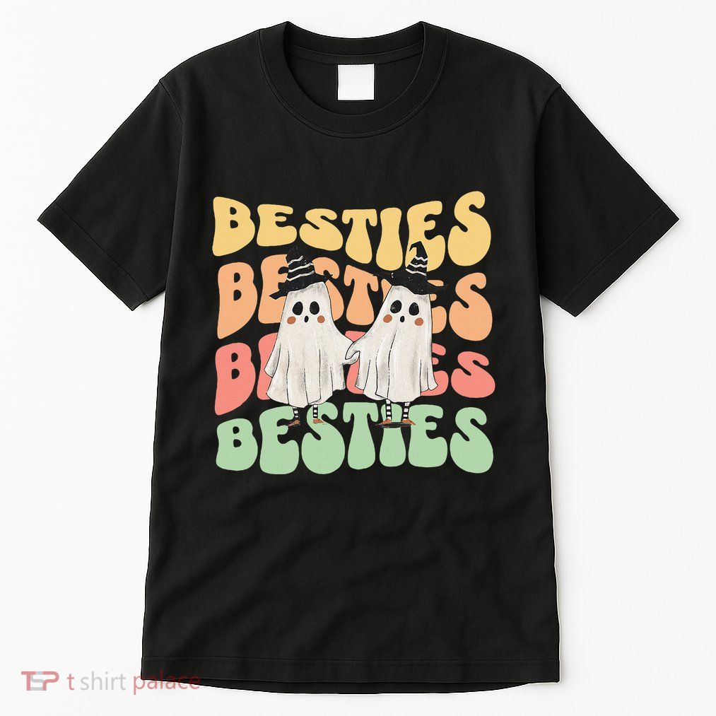 Halloween Couples Costume For Best Friends Besties Ghosts Tall T-Shirt