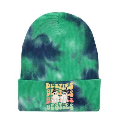 Halloween Couples Costume For Best Friends Besties Ghosts Tie Dye 12in Knit Beanie