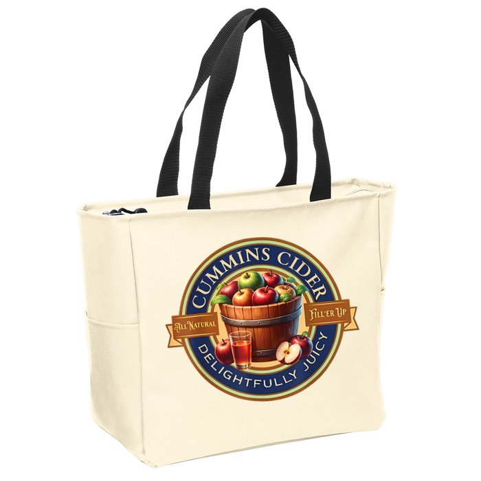 Haul Cummins Cider Funny Zip Tote Bag