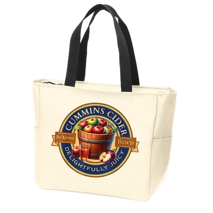 Haul Cummins Cider Funny Zip Tote Bag