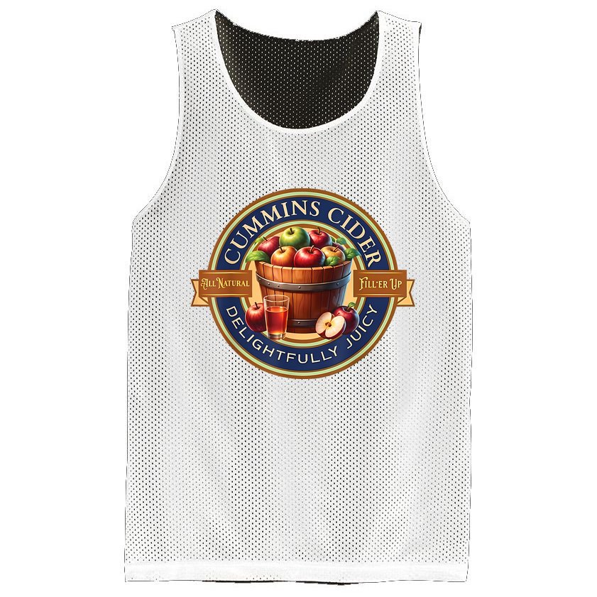 Haul Cummins Cider Funny Mesh Reversible Basketball Jersey Tank