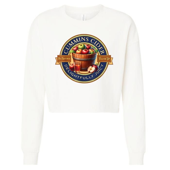 Haul Cummins Cider Funny Cropped Pullover Crew
