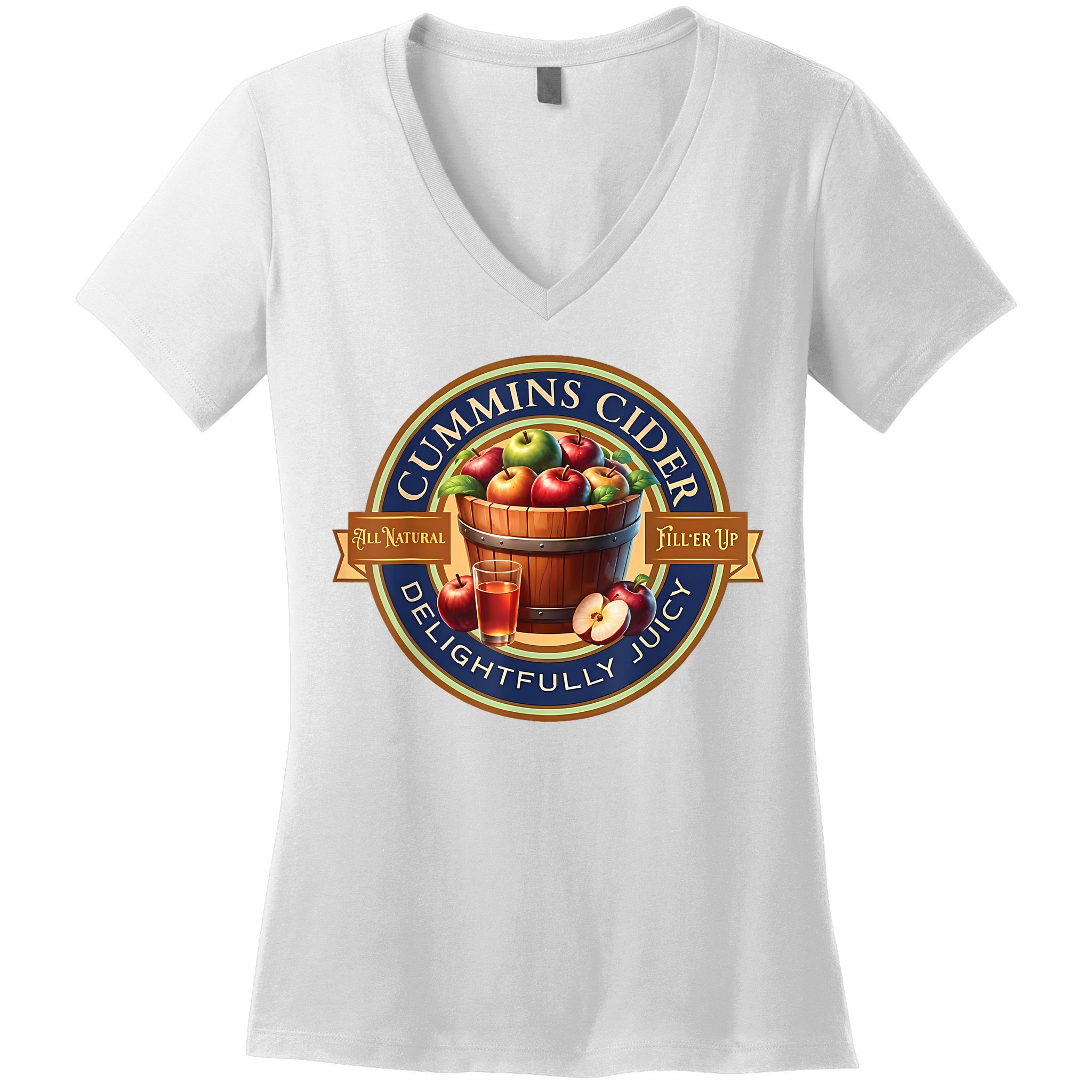 Haul Cummins Cider Funny Women's V-Neck T-Shirt