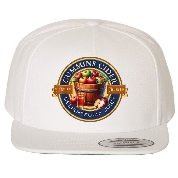 Haul Cummins Cider Funny Wool Snapback Cap