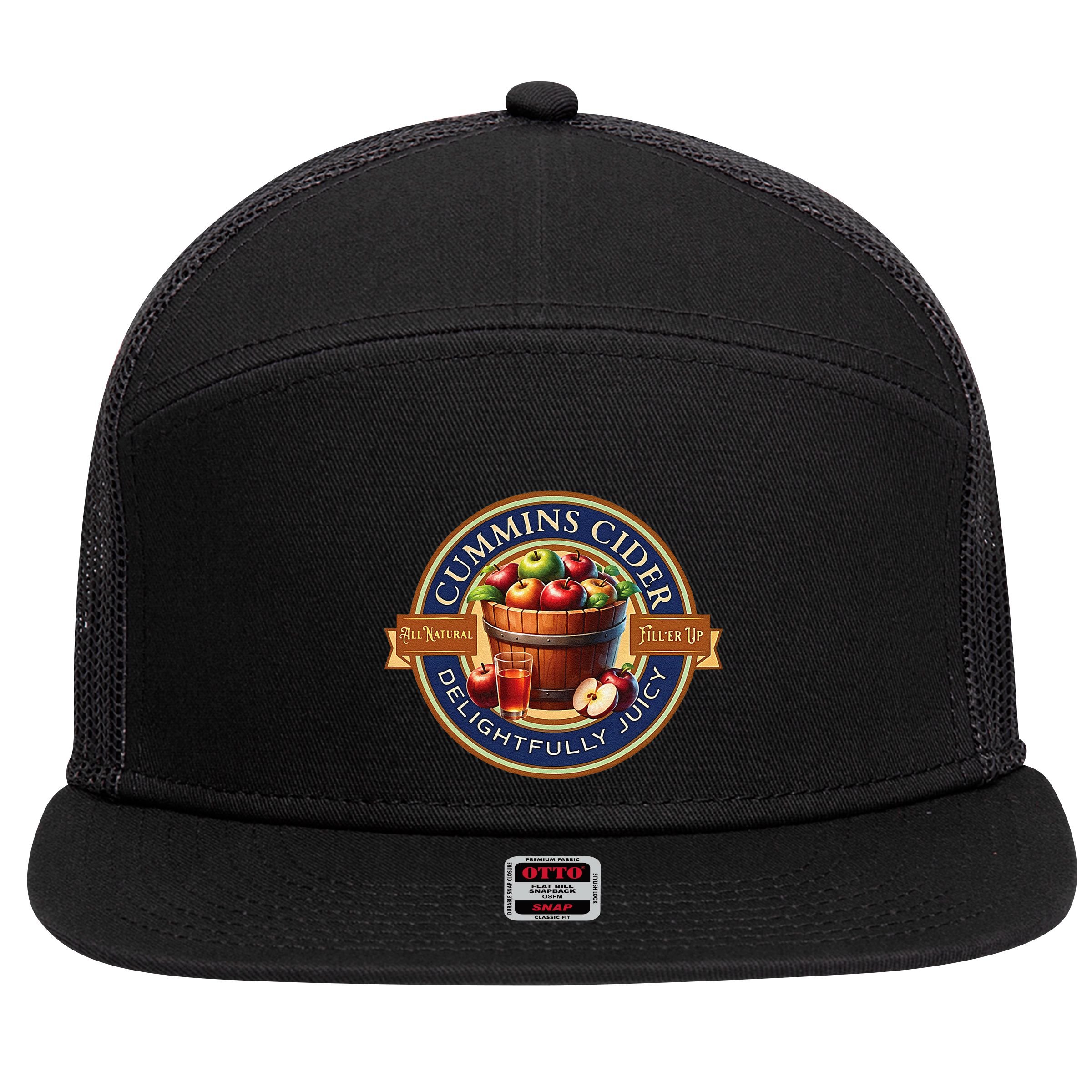 Haul Cummins Cider Funny Gift 7 Panel Mesh Trucker Snapback Hat