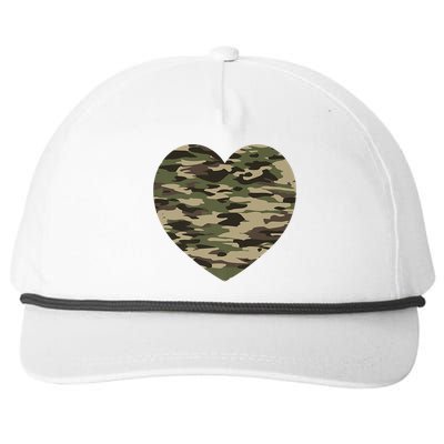 Heart Camoflauge Clothing Camo Military Tactical Gift Snapback Five-Panel Rope Hat