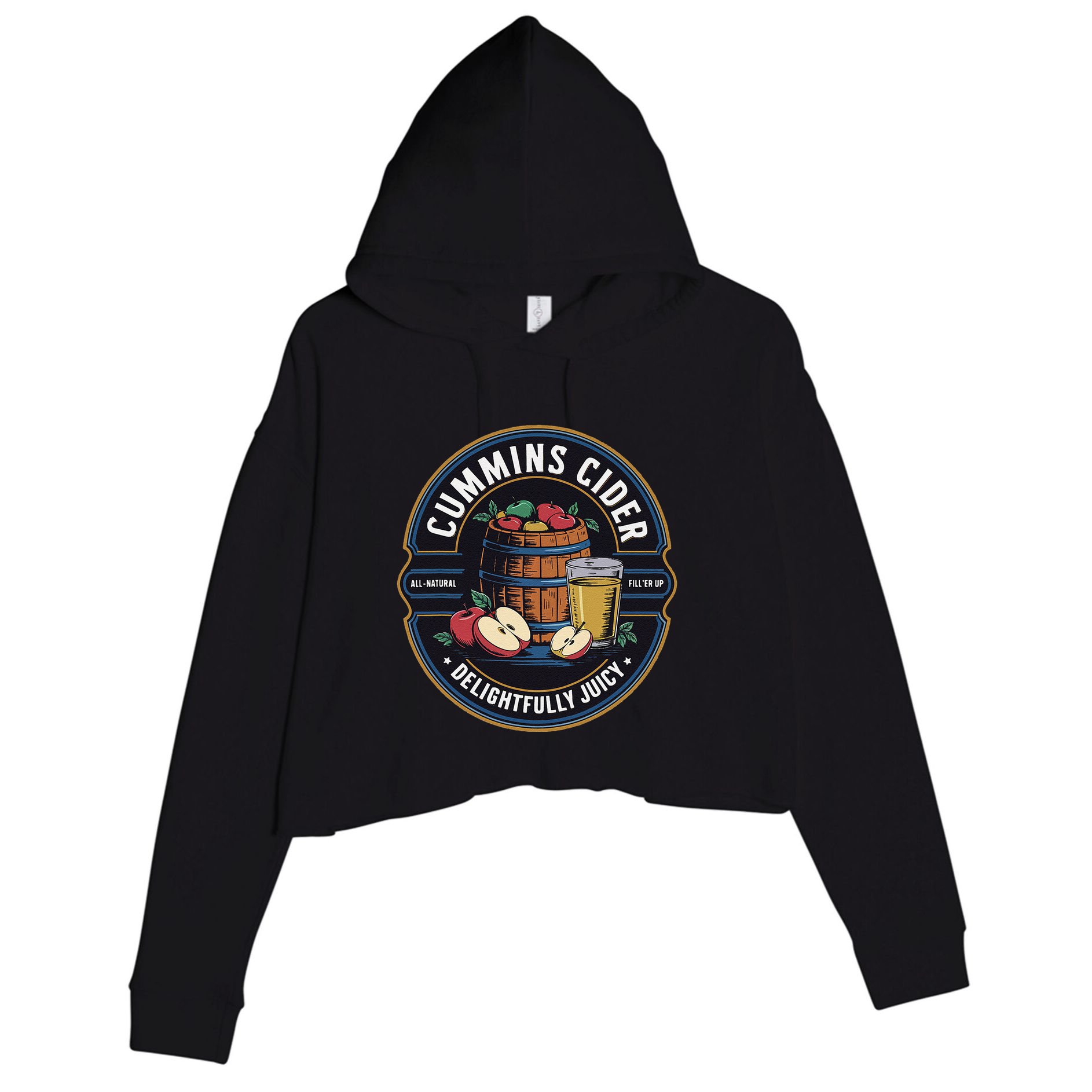 Haul Cummins Cider Funny Gift Crop Fleece Hoodie