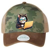 Hacker Chibi Cute Cat Legacy Tie Dye Trucker Hat