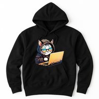Hacker Chibi Cute Cat Hoodie