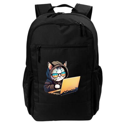 Hacker Chibi Cute Cat Backpack