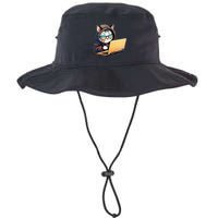 Hacker Chibi Cute Cat Bucket Hat