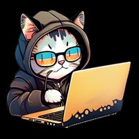 Hacker Chibi Cute Cat Bucket Hat