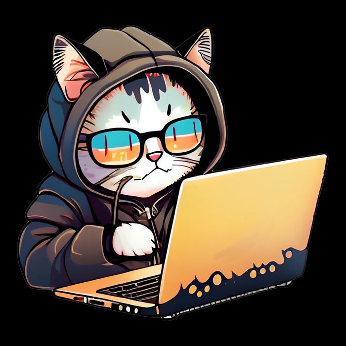 Hacker Chibi Cute Cat Bucket Hat