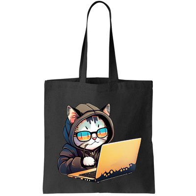 Hacker Chibi Cute Cat Bag
