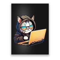 Hacker Chibi Cute Cat Poster