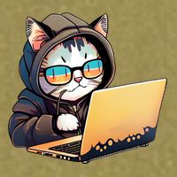 Hacker Chibi Cute Cat Garment-Dyed Women's Muscle Tee