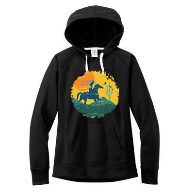 Horse Cow Cow Horseback Rodeo Lover Thoroughbred Gift Women's Fleece Hoodie