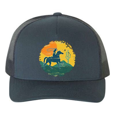 Horse Cow Cow Horseback Rodeo Lover Thoroughbred Gift Yupoong Adult 5-Panel Trucker Hat