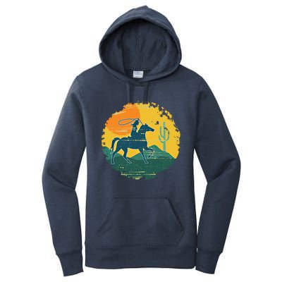 Horse Cow Cow Horseback Rodeo Lover Thoroughbred Gift Women's Pullover Hoodie