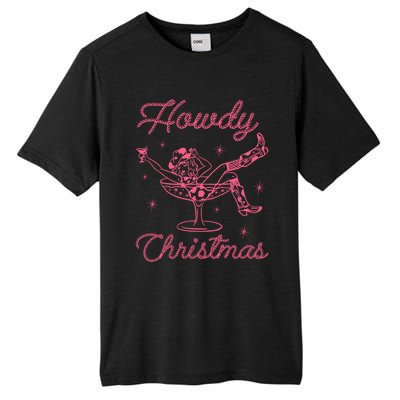 Howdy Christmas Cow Martini Glass Xmas Western Country Meaningful Gift Tall Fusion ChromaSoft Performance T-Shirt