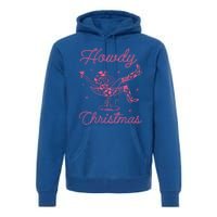 Howdy Christmas Cow Martini Glass Xmas Western Country Meaningful Gift Premium Hoodie