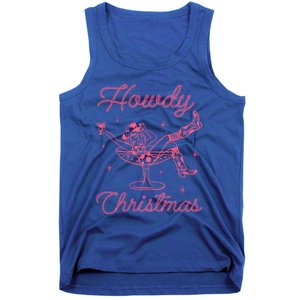 Howdy Christmas Cow Martini Glass Xmas Western Country Meaningful Gift Tank Top