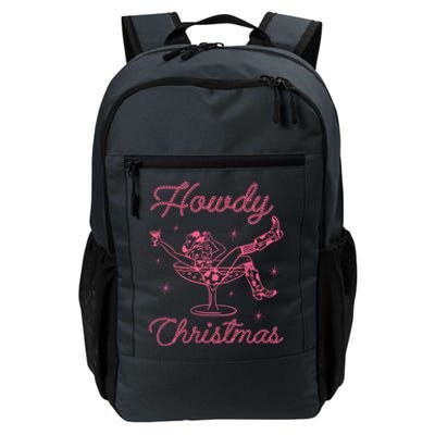 Howdy Christmas Cow Martini Glass Xmas Western Country Meaningful Gift Daily Commute Backpack