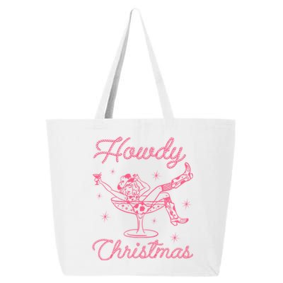 Howdy Christmas Cow Martini Glass Xmas Western Country Meaningful Gift 25L Jumbo Tote