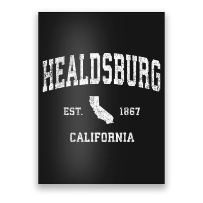 Healdsburg California Ca Vintage Sports Poster
